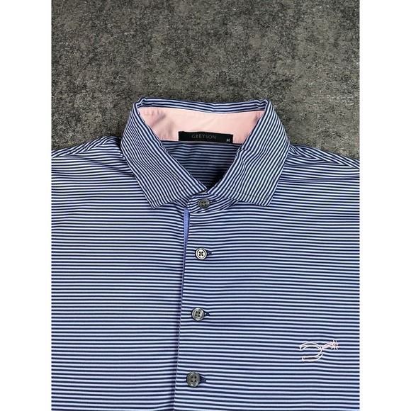 Greyson Other - Greyson Golf Polo Shirt Mens Medium Blue Performance Stretch Spur Logo